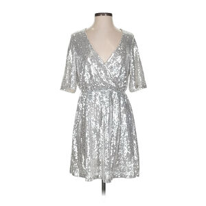 VERO MODA SILVER SEQUIN DRESS